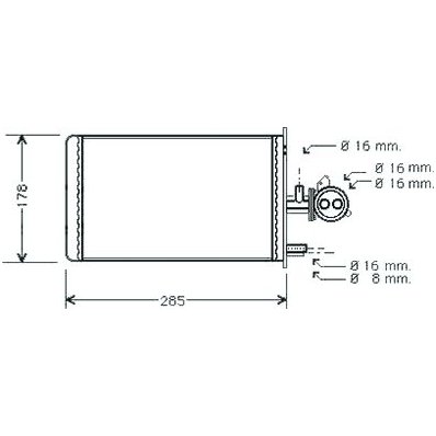 Scambiatore di calore per FIAT DUCATO dal 1990 al 1994 Codice OEM 7661840