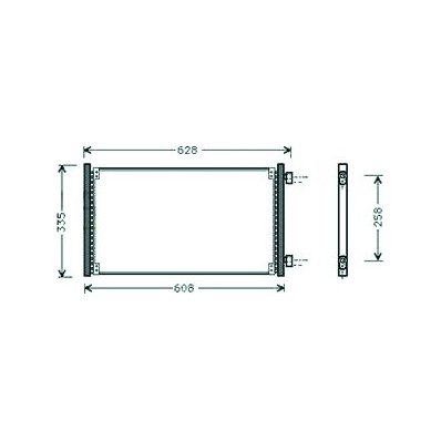 Condensatore per FIAT PUNTO dal 1999 al 2003 Codice OEM 46745054