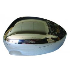 Calotta retrovisore cromata per FIAT 500 dal 2007 al 2015 lato sinistro guidatore