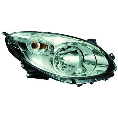 Proiettore cromato per RENAULT TWINGO dal 2007 al 2011 lato destro passeggero Codice OEM 7701063996