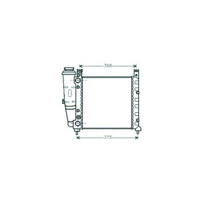 Radiatore acqua per FIAT UNO dal 1983 al 1989 Codice OEM 7556136