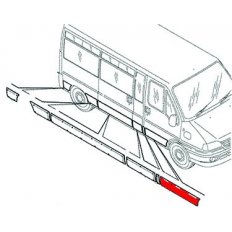 Modanatura porta anteriore per CITROEN JUMPER dal 2002 al 2006 lato destro passeggero