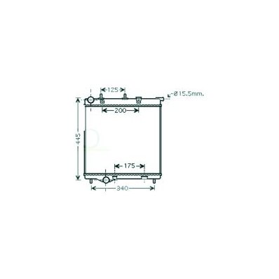 Radiatore acqua per PEUGEOT 1007 dal 2005 al 2010 Codice OEM 1330Q5