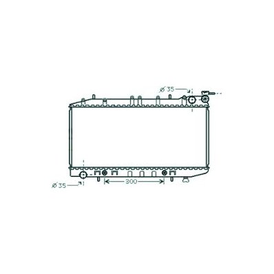 Radiatore acqua per NISSAN ALMERA N15 dal 1998 al 2000 Codice OEM 21450-0M511