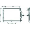 Condensatore per MERCEDES-BENZ E dal 1989 al 1993