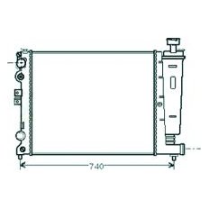 Radiatore acqua per FIAT SCUDO dal 1995 al 2003