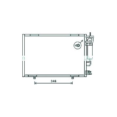 Condensatore per FORD FIESTA MK VI dal 2012 al 2017 Codice OEM 1756718