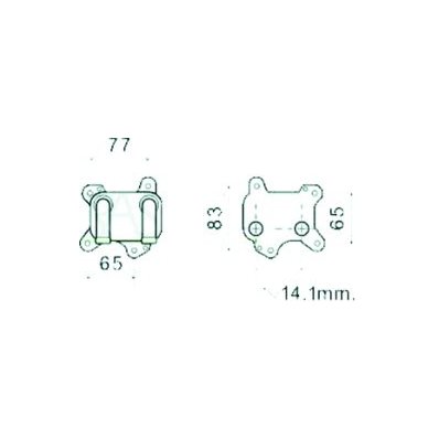 Radiatore olio per OPEL ASTRA G dal 1998 al 2004 Codice OEM 650616