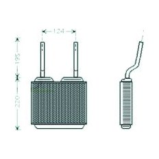 Scambiatore di calore per OPEL ASTRA F dal 1991 al 1994