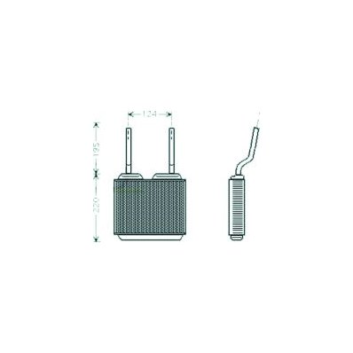 Scambiatore di calore per OPEL ASTRA F dal 1991 al 1994 Codice OEM 52488847