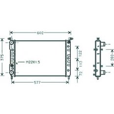 Radiatore acqua per FIAT PALIO dal 2001 al 2005