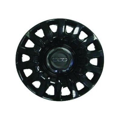 Coppa ruota diametro 16 nera per FIAT 500 dal 2012 al 2017