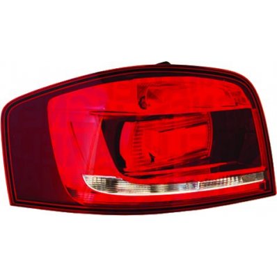 Fanale posteriore nero 3 porte per AUDI A3 dal 2008 al 2012 lato sinistro guidatore Codice OEM 8P3945095B