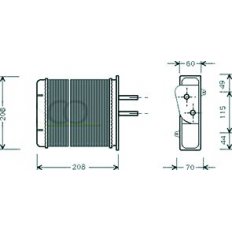 Scambiatore di calore per FIAT PUNTO dal 1993 al 1999
