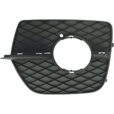Griglia laterale paraurto con foro fendinebbia e fori modanatura per BMW X6 E71 dal 2008 al 2013 lato sinistro guidatore