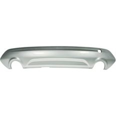 Spoiler paraurto posteriore con scarico doppio grigio-argento per FORD KUGA dal 2012 al 2016