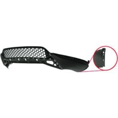 Spoiler paraurto anteriore con fori arco giroruota per paraurti inclinazione 28° per VOLKSWAGEN TIGUAN dal 2011 al 2016
