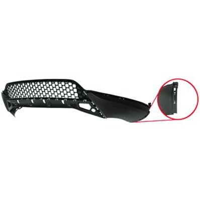 Spoiler paraurto anteriore con fori arco giroruota per paraurti inclinazione 28° per VOLKSWAGEN TIGUAN dal 2011 al 2016 Codice OEM 5N0805903AE9B9