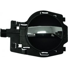 Maniglia apriporta interna leva cromata mostrina grigio scuro per CITROEN C2 dal 2003 al 2008 lato destro passeggero