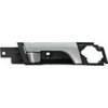 Maniglia apriporta interna leva argento scuro mostrina nera per OPEL ANTARA dal 2006 al 2010 lato destro passeggero