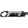 Maniglia apriporta interna leva argento scuro mostrina nera per OPEL ANTARA dal 2006 al 2010 lato sinistro guidatore