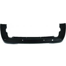 Paraurto posteriore nero vetture con 2 porte battenti con fori sensore per FIAT FIORINO/QUBO dal 2016