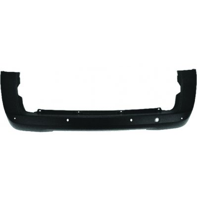 Paraurto posteriore nero vetture con 2 porte battenti con fori sensore per FIAT FIORINO/QUBO dal 2016 Codice OEM 7410JW