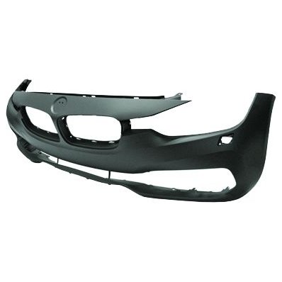 Paraurto anteriore verniciabile mod. base con fori lavafari per BMW 3 F30 dal 2015 al 2019 Codice OEM 51117445094