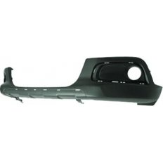 Paraurto anteriore nero inferiore con fori cornice e fori modanatura per PEUGEOT 2008 dal 2013 al 2016