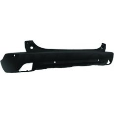 Paraurto posteriore nero con fori sensore per PEUGEOT 2008 dal 2013 al 2016