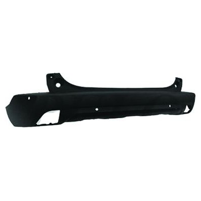Paraurto posteriore nero con fori sensore per PEUGEOT 2008 dal 2013 al 2016 Codice OEM 1610116080