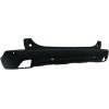 Paraurto posteriore nero con fori sensore per PEUGEOT 2008 dal 2013 al 2016
