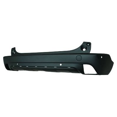 Paraurto posteriore nero con fori modanatura e fori sensore per PEUGEOT 2008 dal 2013 al 2016 Codice OEM 1610116280