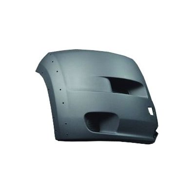 Cantonale paraurto anteriore nero con fori codolino per CITROEN JUMPER dal 2006 al 2014 lato destro passeggero