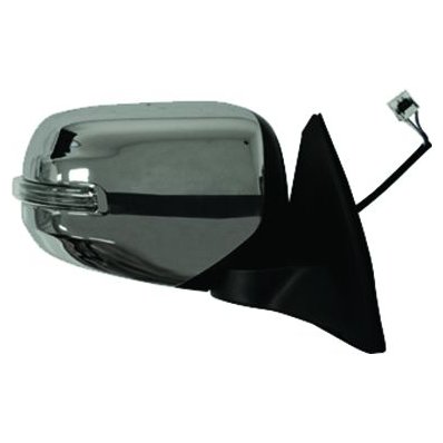Retrovisore elettrico cromato con freccia per MITSUBISHI L200 dal 2015 al 2019 lato destro passeggero Codice OEM 7632B684