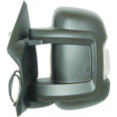 Retrovisore elettrico nero braccio corto abbattibile $5w - 12 pin per CITROEN JUMPER dal 2006 al 2014 lato sinistro guidatore