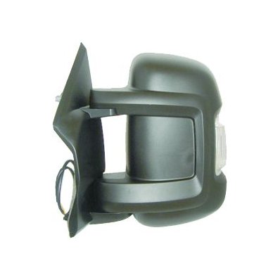 Retrovisore elettrico nero braccio corto abbattibile $5w - 12 pin per CITROEN JUMPER dal 2006 al 2014 lato sinistro guidatore Codice OEM 1613693480