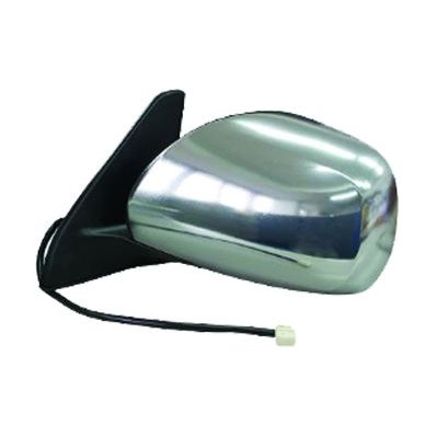 Retrovisore elettrico cromato abbattibile per TOYOTA LAND CRUISER dal 2002 al 2009 lato sinistro guidatore