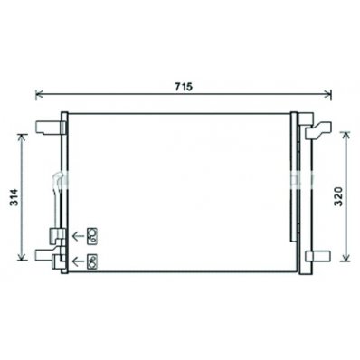 Condensatore per VOLKSWAGEN TOURAN dal 2015 Codice OEM 5Q0816411AM
