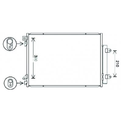 Condensatore per SUZUKI VITARA dal 2015 al 2018 Codice OEM 9531062M10