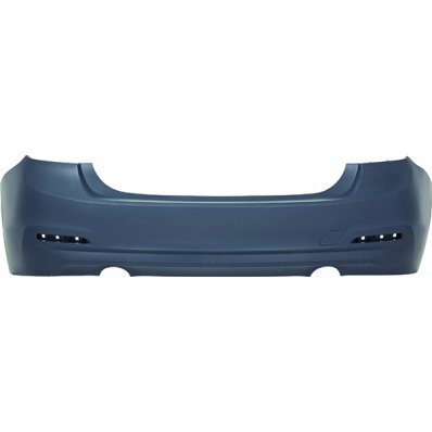Paraurto posteriore verniciabile scarico singolo DX+SX berlina mod. basis per BMW 3 F30 dal 2015 al 2019 Codice OEM 51127384605