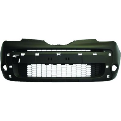 Paraurto anteriore nero con predisposizione per modanatura e fori fendinebbia per RENAULT KANGOO dal 2013 Codice OEM 620107285V