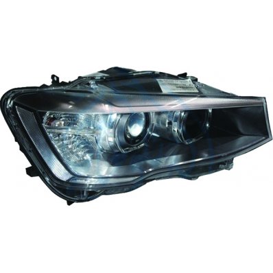 Proiettore xenon adattivo led nero Marelli per BMW X3 F25 dal 2014 al 2017 lato destro passeggero Codice OEM 63117401138