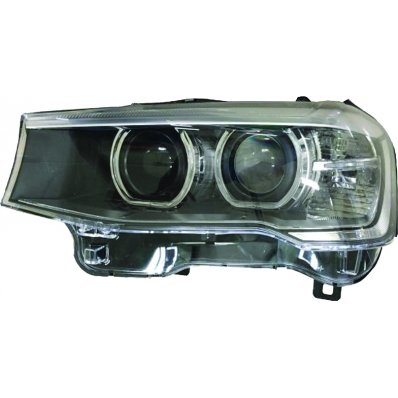 Proiettore xenon nero led per BMW X4 F26 dal 2014 al 2018 lato sinistro guidatore Codice OEM 63117401131