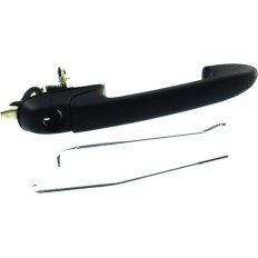 Maniglia esterna anteriore dx con foro nottolino nera per FIAT BRAVO dal 1995 al 2001