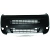 Paraurto anteriore nero con fascia superiore verniciabile e fascia inferiore argentata per FIAT FIORINO/QUBO dal 2007 al 2015