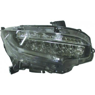 Proiettore nero led per HONDA CIVIC dal 2017 lato destro passeggero Codice OEM 33100TEDP11