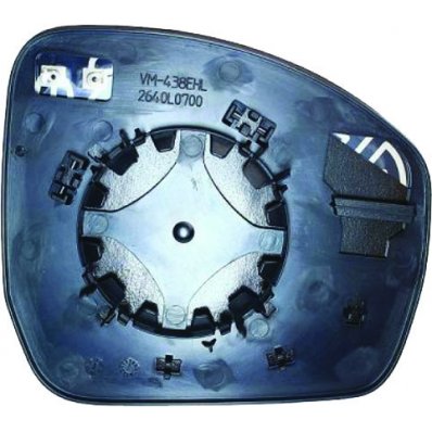 Piastra specchio retrovisore termica con sistema bliss per LAND ROVER DISCOVERY dal 2014 al 2016 lato sinistro guidatore Codice OEM LR051355