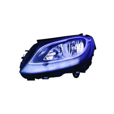 Proiettore nero led per MERCEDES-BENZ C W205 dal 2016 lato sinistro guidatore Codice OEM A2059066402