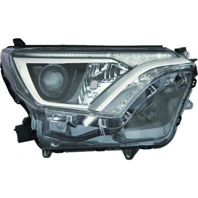 Proiettore nero led con drl per TOYOTA RAV 4 dal 2016 al 2018 lato destro passeggero Codice OEM 8113042650